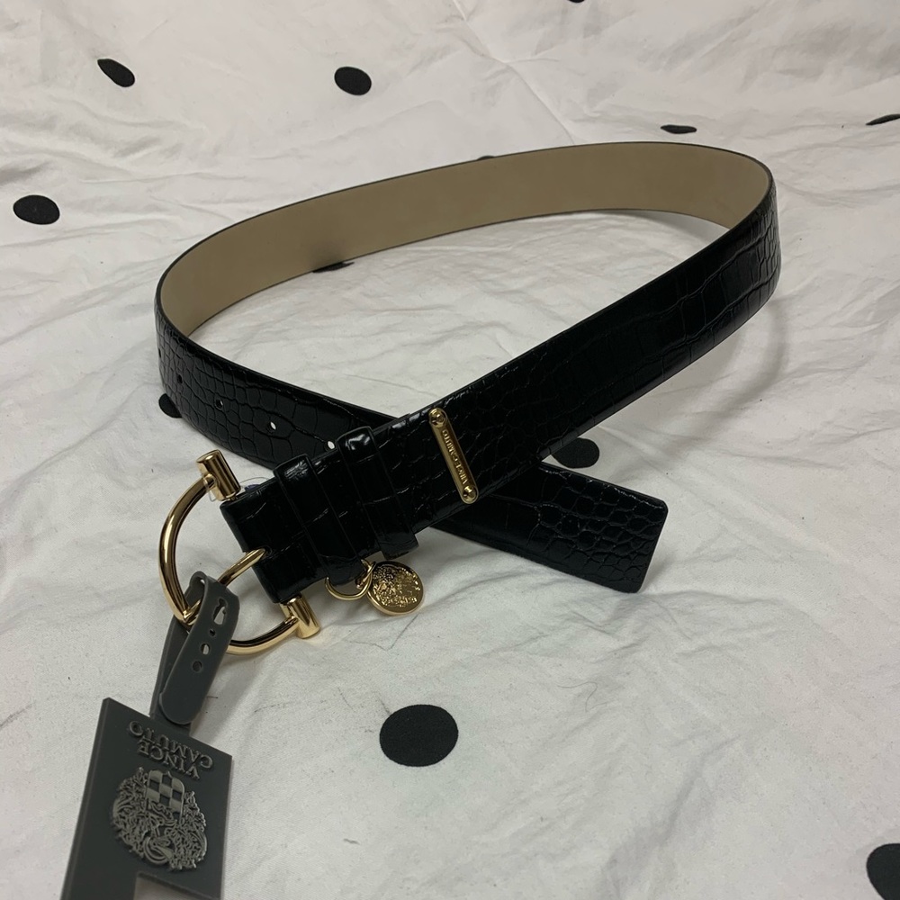 New Vince Camuto black ladies belt